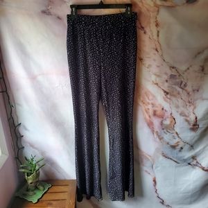 Forever 21 Soft Floral Flare Pants